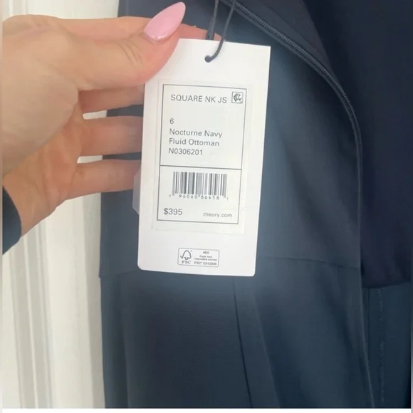 NWT Theory High Neck Navy Jumpsuit 6 - Picture 4 of 11